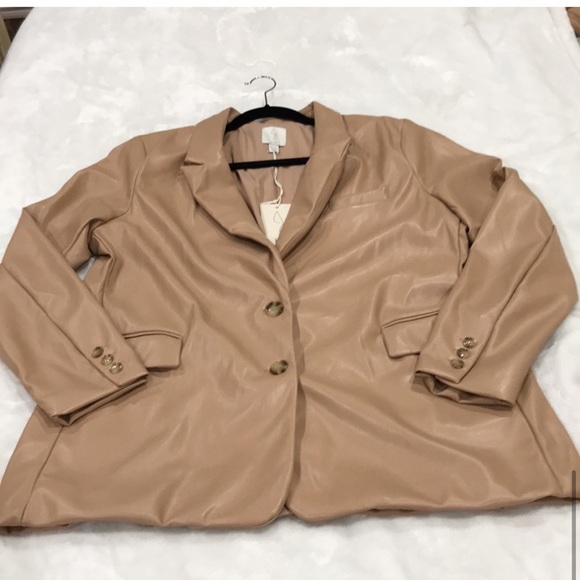 Joie faux leather blazer women’s size XL/TG - Picture 10 of 16